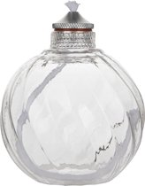 Olielamp glas - voor binnen - helder glas - 9,2 x 10,7 cm - inclusief gratis trechter