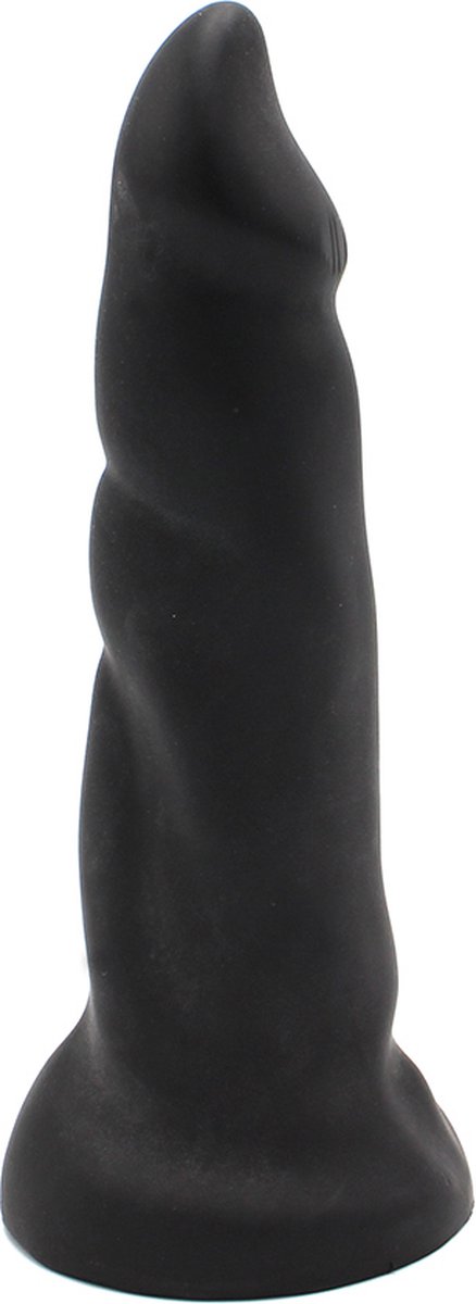 Goedkoopste Dinoo - XXL Anaal Dildo Met dikke ribbels En puntige eikel Van TPE - Zwart