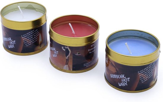 Sensuele Hot Wax Candle Set voor BDSM spel of massage
