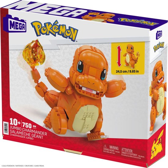 MEGA Pokémon Action Figure Bouwspeelgoed Set, Poké Ball 2-Pack, Pichu en Charmander met 40 onderdelen, voor kinderen 6 jaar (HXP13