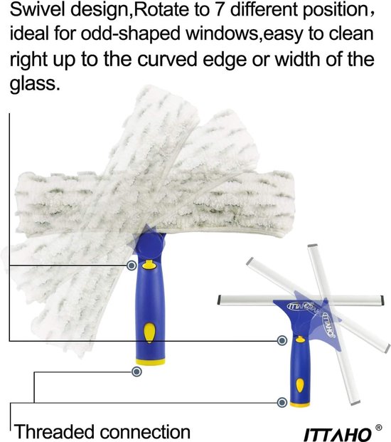 Lave-vitre télescopique - facile à utiliser - Extensible - Lave