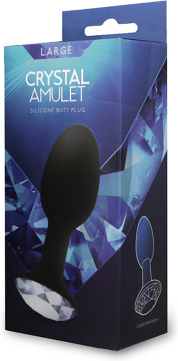 Goedkoopste Crystal amulet silicone butt plug large - Pluggen - Seven Creations