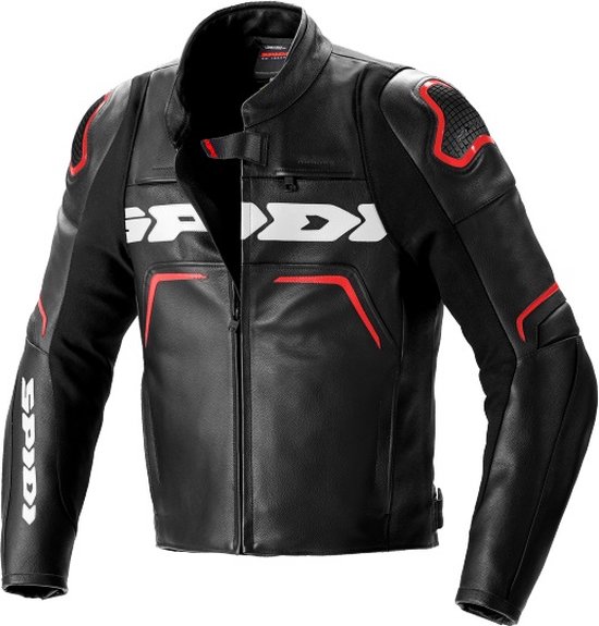 Spidi Evorider 2 Red Leather Motorcycle Jacket 48