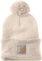 Carhartt Knit Pom-Pom Cuffed Winter White Beanie