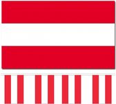Bellatio Decorations - Vlaggen versiering - Oostenrijk - Vlag 90 x 150 cm en vlaggenlijn 9m