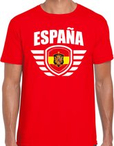 Espana landen / voetbal t-shirt - rood - heren - voetbal liefhebber L