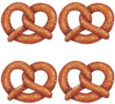 Pretzels Oktoberfest wanddecoratie 12x stuks - 28 cm p/st