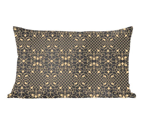 Sierkussens - Kussentjes Woonkamer - 60x40 cm - Patroon - Abstract - Goud - Jaren 20