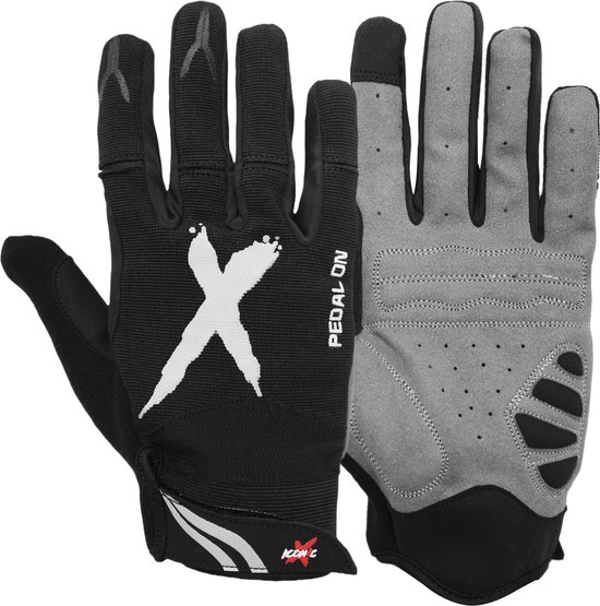 ICONICX Cycling Gloves Full Finger Mountain Bike Gloves Gel Padded