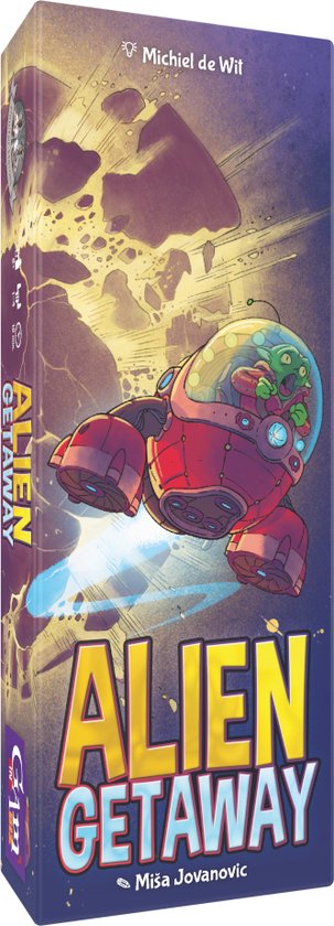 Alien Getaway - Kaartspel voor 1-4 spelers - Met tinnen speelfiguur