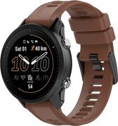 For Garmin Approach S62 22mm Solid Color Silicone Watch Band(Coffee Color)