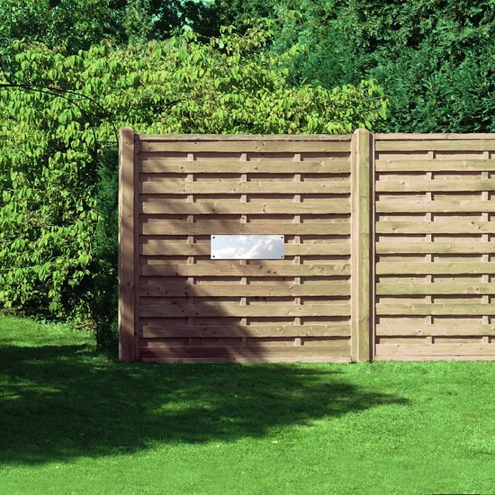 WallClassics - Poster de Jardin - Grands Nuages Witte dans le Ciel - 60x20 cm Photo sur Poster de Jardin (décoration murale pour l'extérieur et l'intérieur)