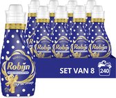 Bol.com Robijn Specials Stip en Streep Wasverzachter - 8 x 30 wasbeurten - Voordeelverpakking aanbieding