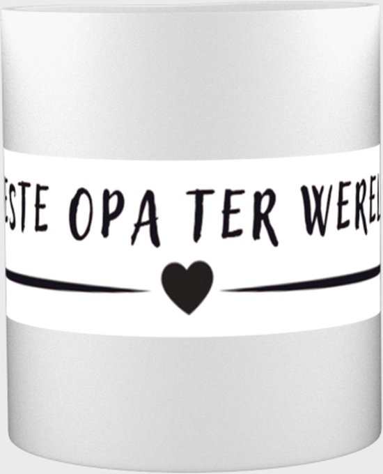 Koffiemok Set Opa & Oma - Beste Opa En Oma Ter Wereld Cadeau 455ml Zwart Wit