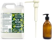 FAITH IN NATURE - Conditioner Seaweed & Citrus Refill 5 Liter - met pomp - nu met GRATIS glaze refill fles 500ml
