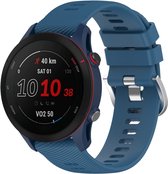 Voor Garmin Venu SQ 20 mm effen kleur zachte siliconen horlogeband (blauw)
