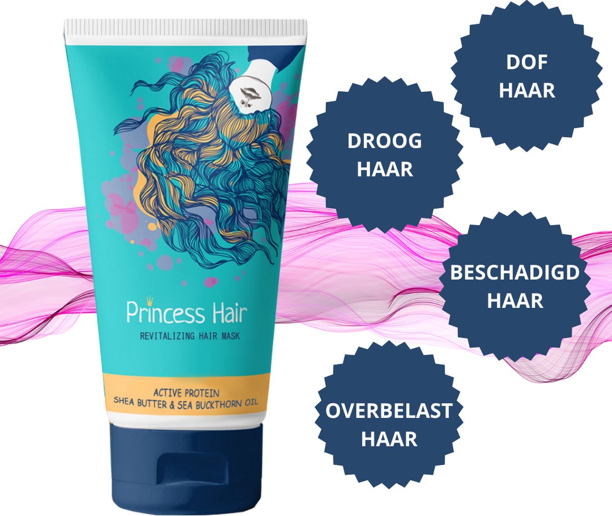 Princess Hair Haarmasker - Haaruitval - Haarmasker - Beschadigd Haar -  Breekbaar Haar... | bol.com