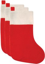 Chaussettes de Noël - rouge - 3 pièces - 41 cm - 20 x 41 cm - polyester
