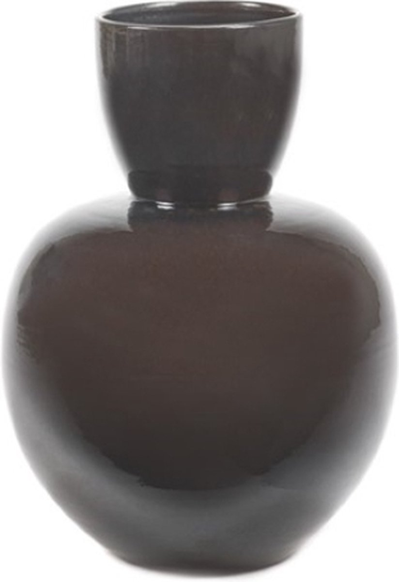 Serax Vaas - aardewerk - bruin - D24,5 x H39 cm - Opening 21 cm