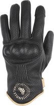 Helstons Sun Air Summer Leather Black Beige Gloves T11 - Maat T11 - Handschoen