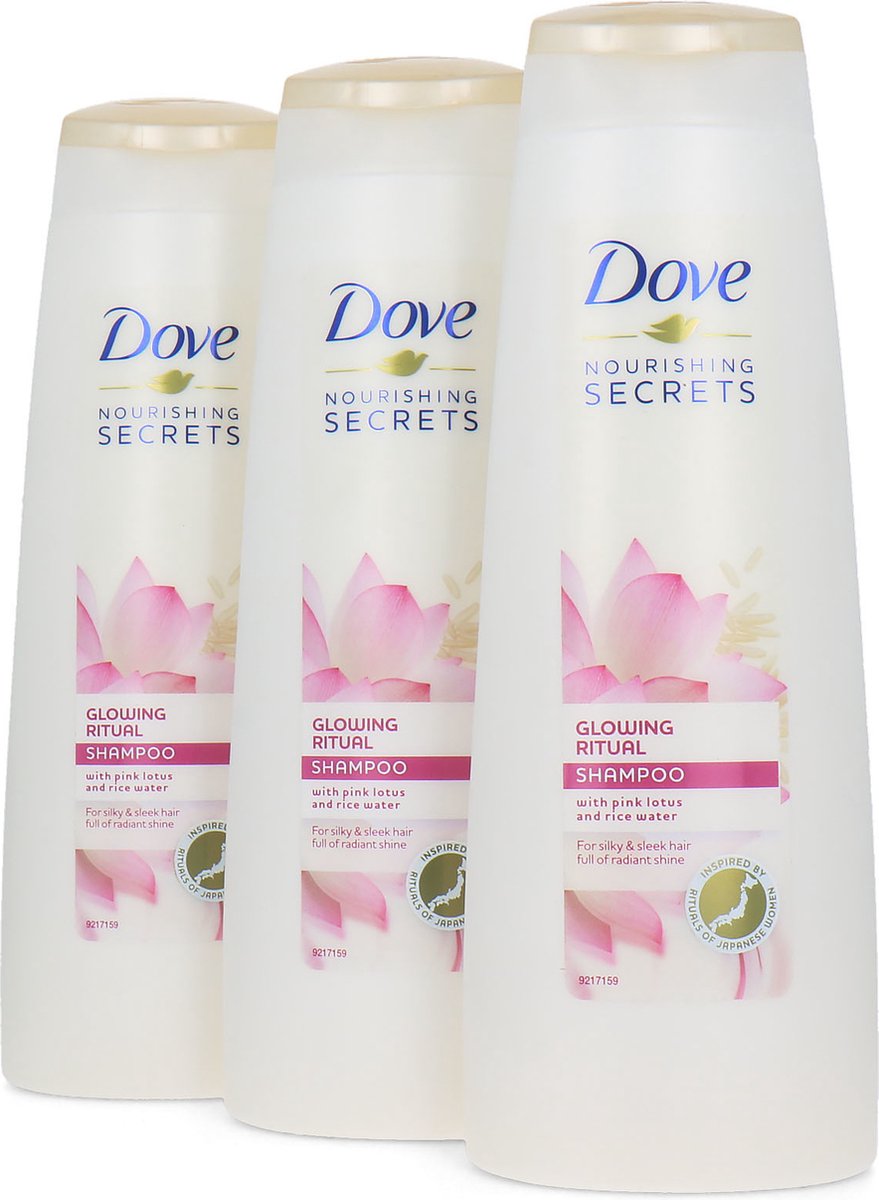 Dove Nourishing Secrets Glowing Ritual Shampoo - 3 x 250 ml