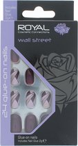 Royal 24 Glue-On Nails - Wall Street