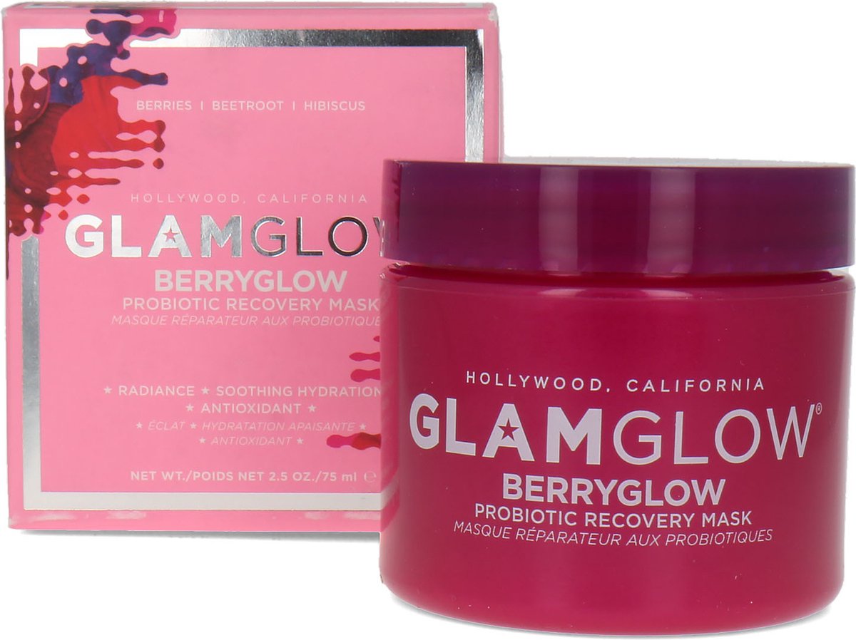Glamglow - Berryglow Probiotic Recovery Mask Regenerating Mask Up To Face 75Ml