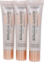 L'Oréal Bonjour Nudista Awakening Skin Tint BB Cream - Light (set van 3)