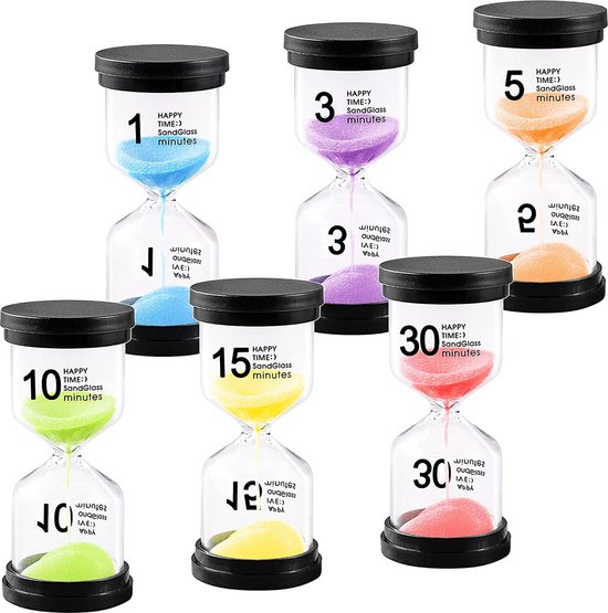Sand Timer Zandloper voor kinderen kleurrijk zand 6