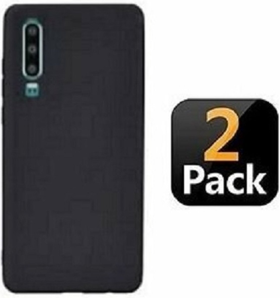 Huawei P30 Hoesje Siliconen TPU Zwart 2x