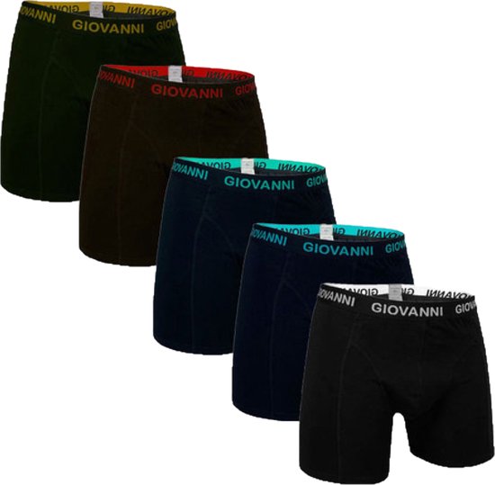 5-pack Giovanni Heren boxershorts assorti maat L