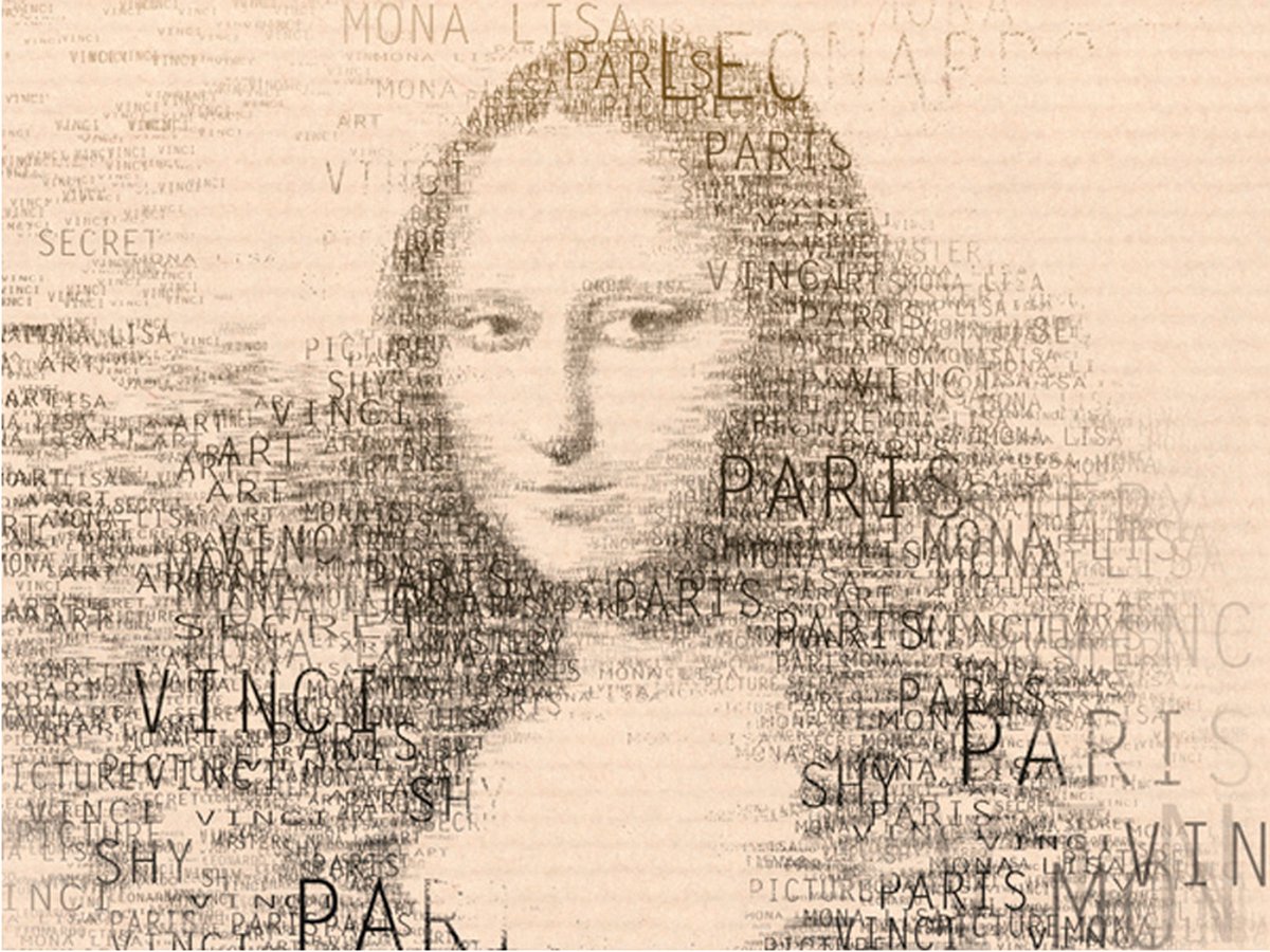 Fotobehang - Mona Lisa's gedachten.