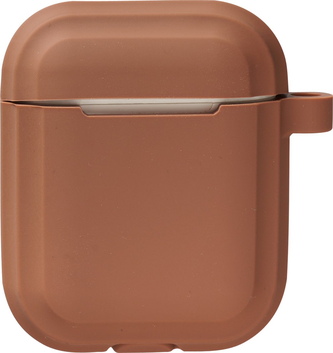 Fiquesa Autri® Airpods hoesje - Geschikt voor Apple Airpods - Siliconen hoesje - bruin
