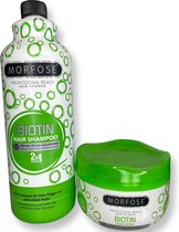Morfose Shampooing Biotine 1000 ml & Masque Capillaire Biotine 250 ml