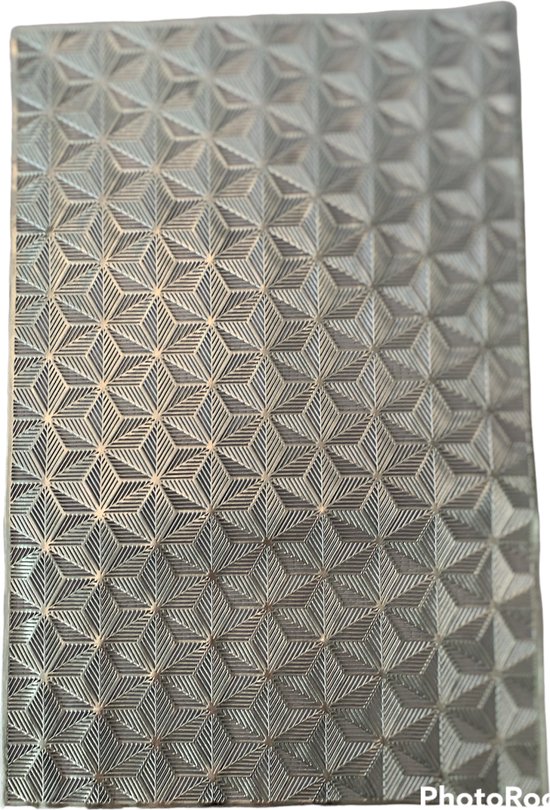 placemats 6 stuks zilver rechthoek