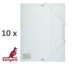 10 x elastomap Kangaro - A4 - PP - transparant wit