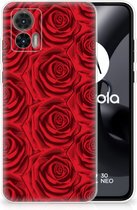 GSM Hoesje Motorola Edge 30 Neo TPU Bumper Red Roses