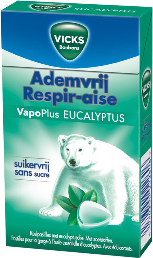 Vicks ademvrij vapoplus eucalyptus minibox 40 gr