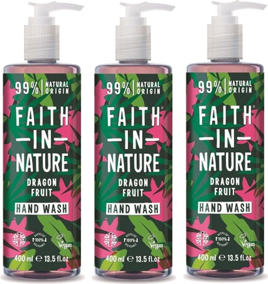 FAITH IN NATURE - Hand Wash Dragon Fruit - 3 Pak