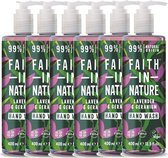 FAITH IN NATURE - Hand Wash Lavender & Geranium - 6 Pak - Voordeelverpakking