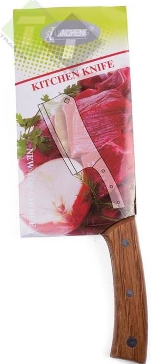 Keukenbijl - Keukenmes - Keuken bijl 33cm - RVS — afbeelding 2