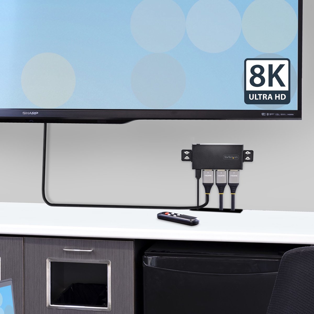 StarTech.com 2-Poorts 8K HDMI Switch