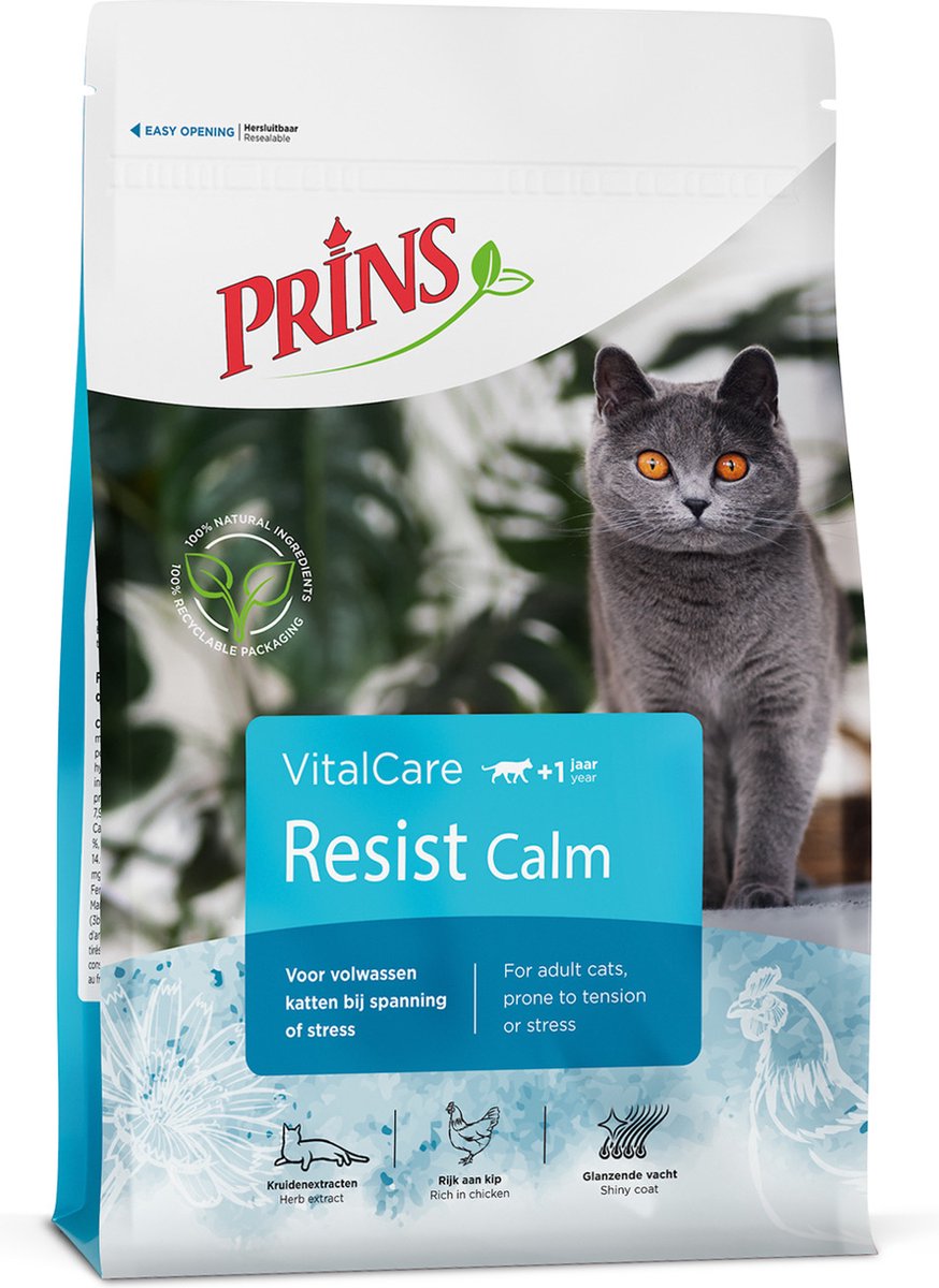 Prins VitalCare Kat Resist Calm - Gevogelte -Kattenvoer - 1.5 kg | bol.com