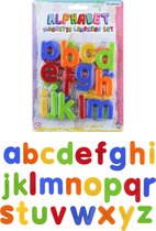Henbrandt Alfabet letters - 52x stuks - magnetisch - gekleurd - 4 cm - namen maken