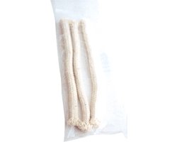 Olielampen/tuinfakkels lonten - 3x stuks - katoen - 21 cm - fakkellonten