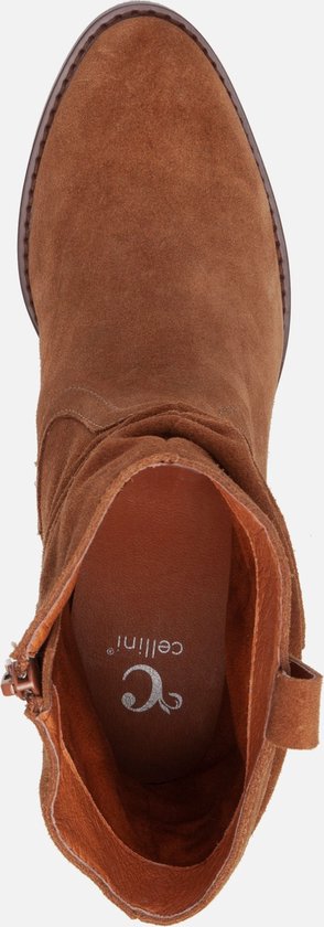 Cellini Cellini Enkellaarsjes Cognac Suede - Maat 37 | bol.com