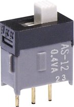 NKK Switches AS12AP Schuifschakelaar 28 V DC/AC 0.1 A 1x aan/aan 1 stuk(s)