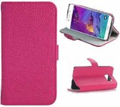 Samsung S6 Hoesje Met Pasjeshouder Bookcase Roze