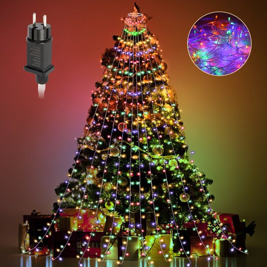 Kerstboom met LED Kerstboom RGB Plastic Kerstversiering 180cm Groen