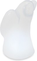 Lampe en cristal de sel de Himalaya ange sur capuchons en silicone - blanc - 46131 hauteur 13 cm (à droite sur la photo)